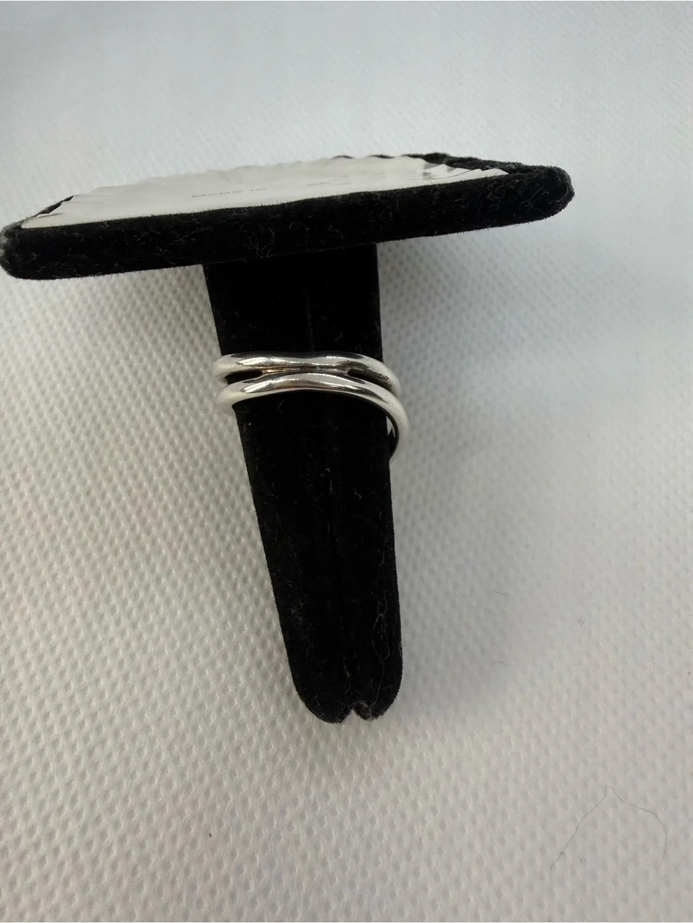 Sterling Silver Modern Wave Openwork Ring Size 7 925